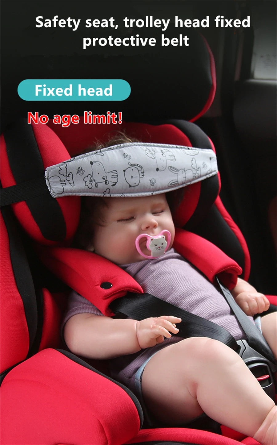 Baby car seat head protector